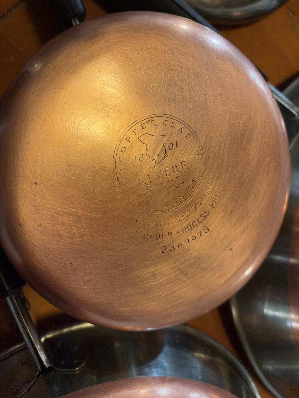 Vintage Revere Ware Copper Clad Stainless Steel Cookware 10pc set - Picture 3 of 10